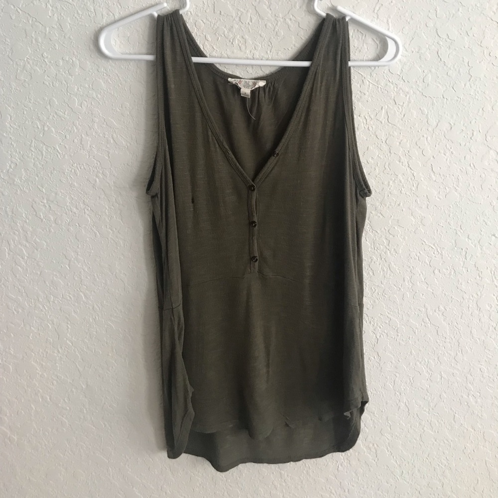 Army green tank top